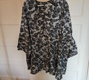 Ulla Popken Floral Tunic Blouse